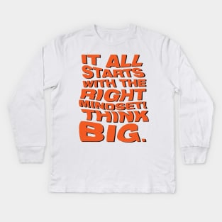 think big Kids Long Sleeve T-Shirt